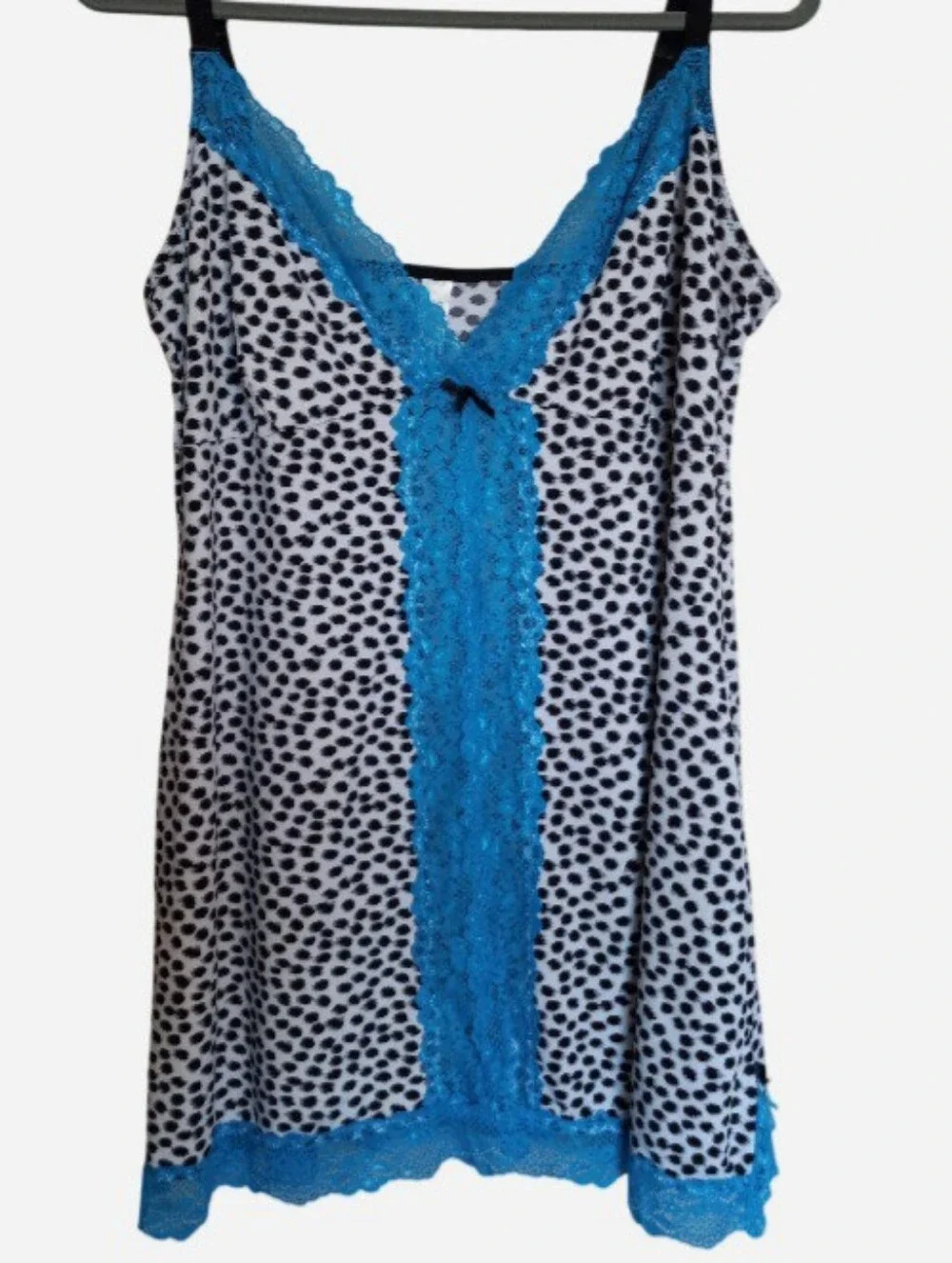 Delta Burke Intimates Nightgown Chemise Lace Cheetah Animal Print Plus Size 3X